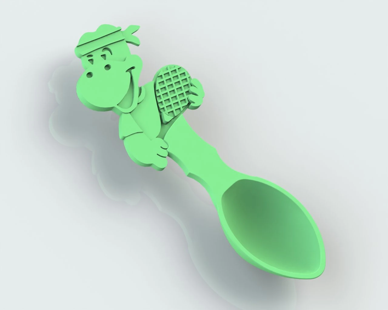 cuchara 3D Print Model .c4d .max .obj .3ds .fbx .stl .blend 