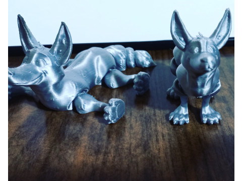 Flexible dog PRINT-IN-PLACE Model do druku 3D