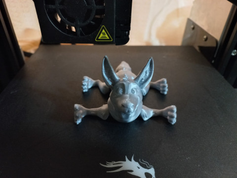 Flexible dog PRINT-IN-PLACE Model Cetak 3D