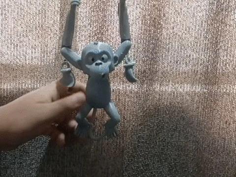 Wspinająca się małpa do druku 3D - dynamiczna figura liny Model do druku 3D