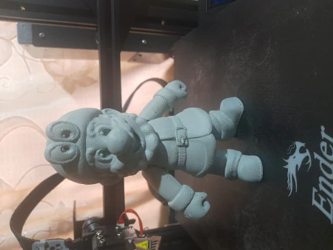 Mario Bros Kerstman Kerst Super Mario 3D-figuurvideogames 3D printmodel