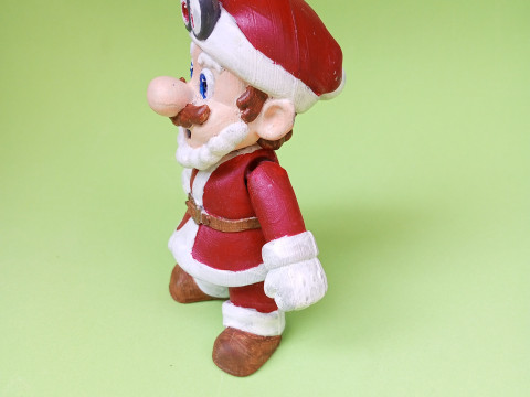 Mario bros santa claus christmas super mario 3d figure video games 3D 프린트 모델
