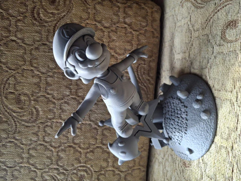 Galactic Plumber Hero Dynamic Space-Inspired Figure MARIO GALAXY 3D Print Model