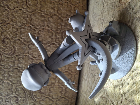 Figura din&aacute;mica inspirada en el espacio del h&eacute;roe fontanero gal&aacute;ctico MARIO GALAXY Modelo de impresión 3D