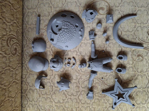 Galactic Plumber Hero Dynamic Space-Inspired Figure MARIO GALAXY 3D Print Model