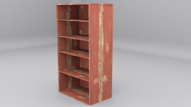low poly old cupboard 3D मॉडल .c4d .max .obj .3ds .fbx .stl .blend 