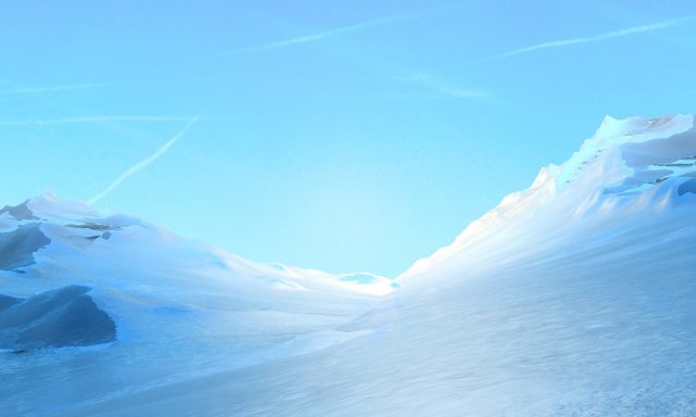 snow mountain glacier ice surface ice field mountain range Modello 3D .c4d .max .obj .3ds .fbx .stl .blend 