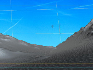 snow mountain glacier ice surface ice field mountain range Modello 3D