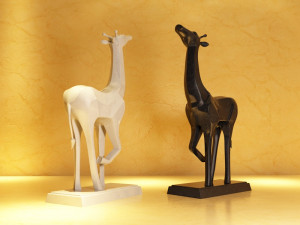 giraffes ornaments crafts animal models Modelo 3D
