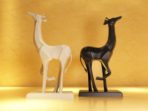 giraffes ornaments crafts animal models Modelo 3D