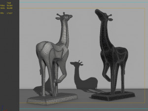 giraffes ornaments crafts animal models Modelo 3D