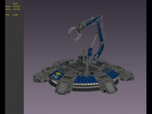 hi-tech future pit robot robot arm science fiction future lab Model 3D