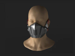 маски технологические металлические маски носимые футуристические маски 3D Модель