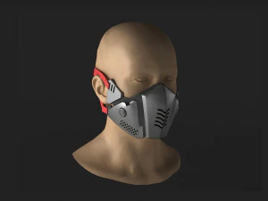masks tech metal masks wearable futuristic masks 3D Model