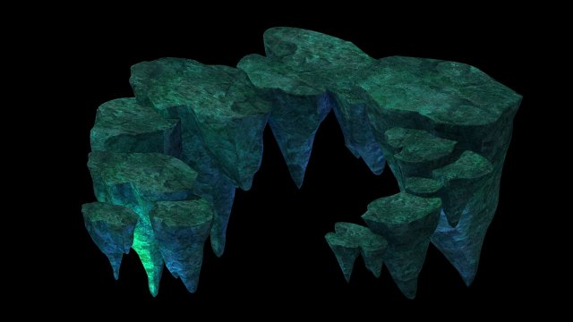 floating mountain road stone terrace pumice stone Modèle 3D .c4d .max .obj .3ds .fbx .stl .blend 