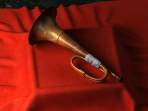 bugles charge assembly war memorabilia 3D Model