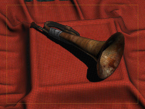 bugles charge assembly war memorabilia 3D Model