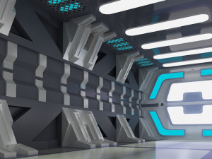 space station corridors spaceship landing sites sci-fi scenes space corridors sci-fi corridors 3D Models