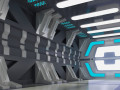space station corridors spaceship landing sites sci-fi scenes space corridors sci-fi corridors 3D Models
