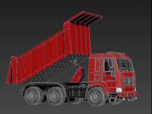 heavy sand dump construction trucks municipal vehicles 3D Модель
