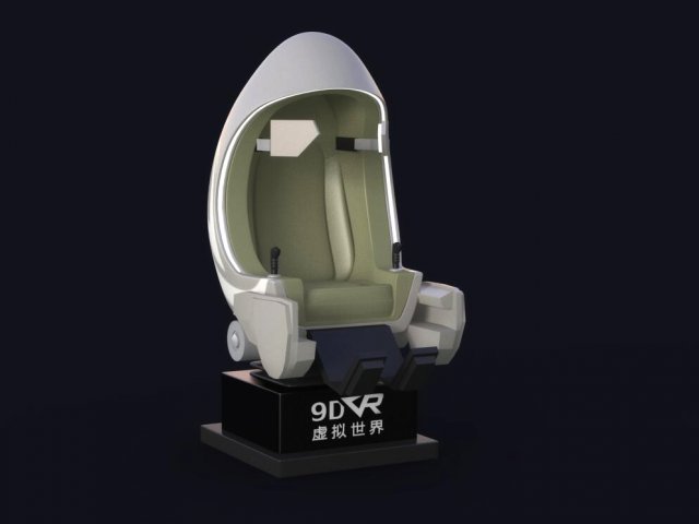 9d VR Egg cinema science fiction virtual reality goggles 3D 模型 .c4d .max .obj .3ds .fbx .stl .blend 