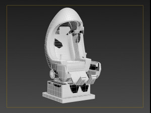 9d VR Egg cinema science fiction virtual reality goggles 3D 模型
