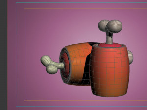 Ham in cartoon style Cartoon Ham Meat Model 3D