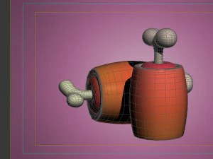 Ham in cartoon style Cartoon Ham Meat 3D Model