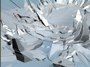 Cartoon Iceberg Ice Cave sea surface Snow Mountain ice ice surface sea ice cone Ice Cave gla 3D 模型