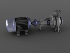 Engine motor Air Pump factory mechanical equipment 3Dモデル