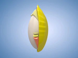 Rice grains commodities display charts rice crops 3D Model