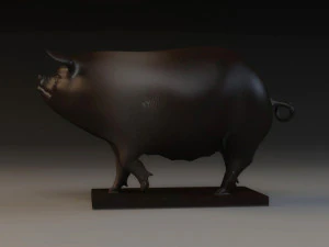 Свиня Скульптура Частини тварини 3D-друк мистецтва 3D Модель
