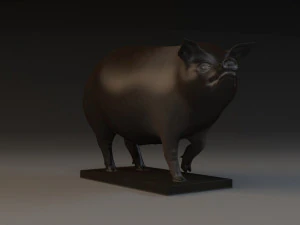 Свиня Скульптура Частини тварини 3D-друк мистецтва 3D Модель