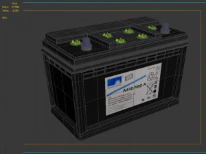 Lead-acid battery storage battery lithium battery 3D Model