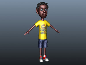 Black boy hip-hop boy Young man newborn kid Young people human character African Man college stud 3D Model