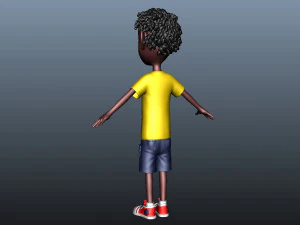 Black boy hip-hop boy Young man newborn kid Young people human character African Man college stud 3D Model