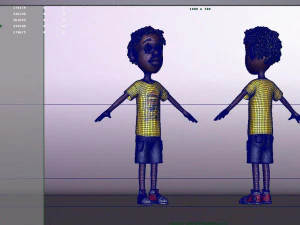 Black boy hip-hop boy Young man newborn kid Young people human character African Man college stud 3D Model