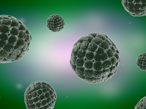 Virus cells Streptococcus molecules infectious medical advertising cells Modèle 3D