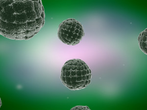 Virus cells Streptococcus molecules infectious medical advertising cells Modello 3D