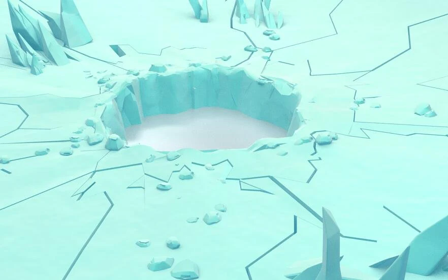 Cartoon Iceberg Ice Cave sea surface Snow Mountain ice ice surface sea ice cone Ice Cave gla 3D Model .c4d .max .obj .3ds .fbx .stl .blend