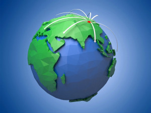 Cartoon Earth Origami Earth continental plate q version Poly Low Eart green planet 3D-Modell
