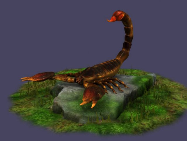 Fire Scorpions Realistic Scorpions cave creatures the desert 3D मॉडल .c4d .max .obj .3ds .fbx .stl .blend 