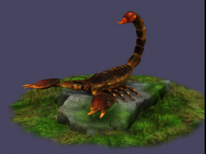 Fire Scorpions Realistic Scorpions cave creatures the desert 3D 모델