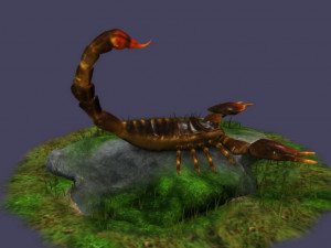 Fire Scorpions Realistic Scorpions cave creatures the desert 3D मॉडल