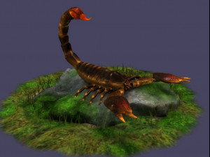 Fire Scorpions Realistic Scorpions cave creatures the desert 3D मॉडल
