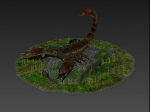 Fire Scorpions Realistic Scorpions cave creatures the desert 3D मॉडल