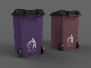 Garbage can bin public facilities city garbage disposal Model 3D