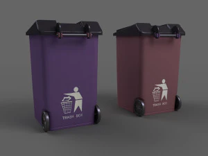 Garbage can bin public facilities city garbage disposal 3D Model