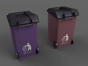 Garbage can bin public facilities city garbage disposal 3D Model