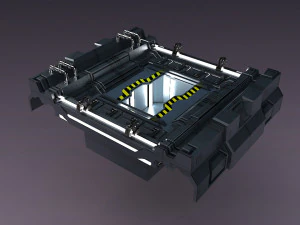 Science Fiction Strobe work platform capsule cabin deck 3D Model